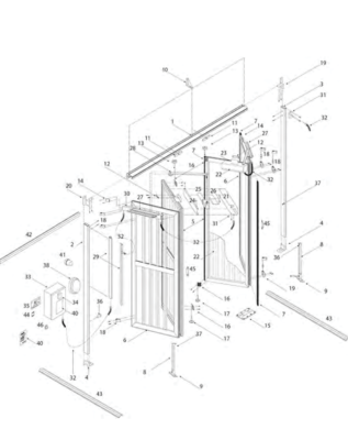 Pièces détachées des portes W700 SAFIR