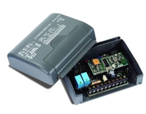 Mini récepteur 433Mhz 12/24Vac-dc 2 canaux 300 codes pour S449  