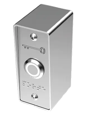 BP INOX 19 mm vert/blanc NO+NC 6 fils soudés+boitier saillie