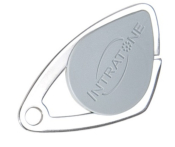 080102/Badge électronique inox couleur gris (colisage par 20) prix un