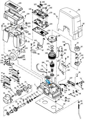 Pièces détachées du moteur BH30/804 ROGER TECHNOLOGY